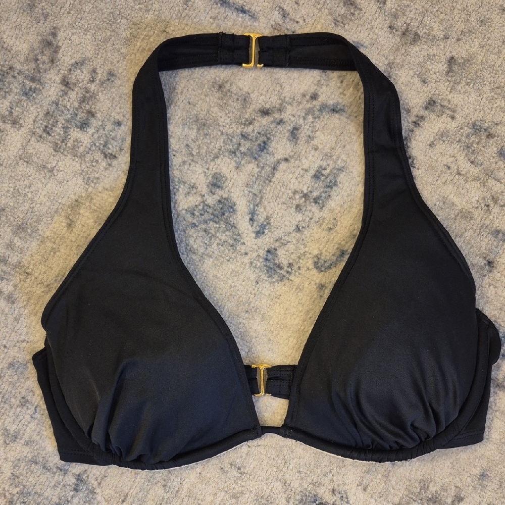 Victoria's Secret Black Bikini Top 34C